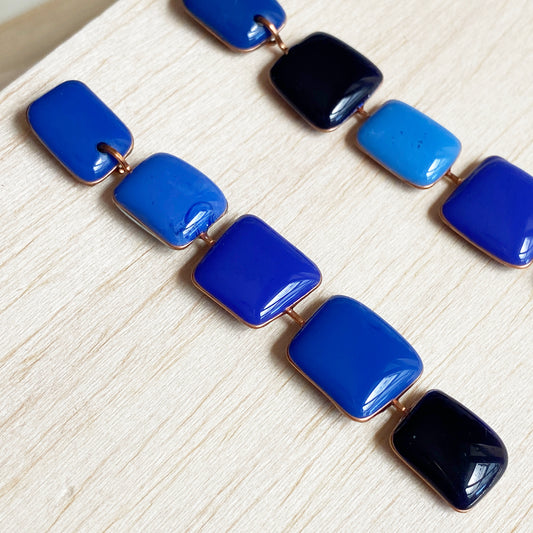 Abbie | Shades of Blue Dangle Earrings
