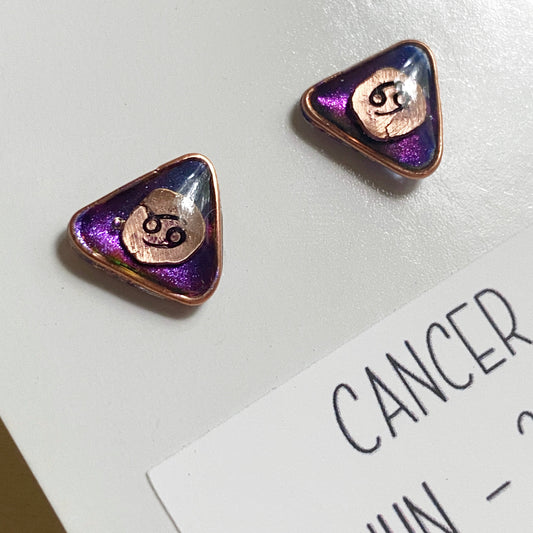 Zodiac Star Sign Earrings | Cancer