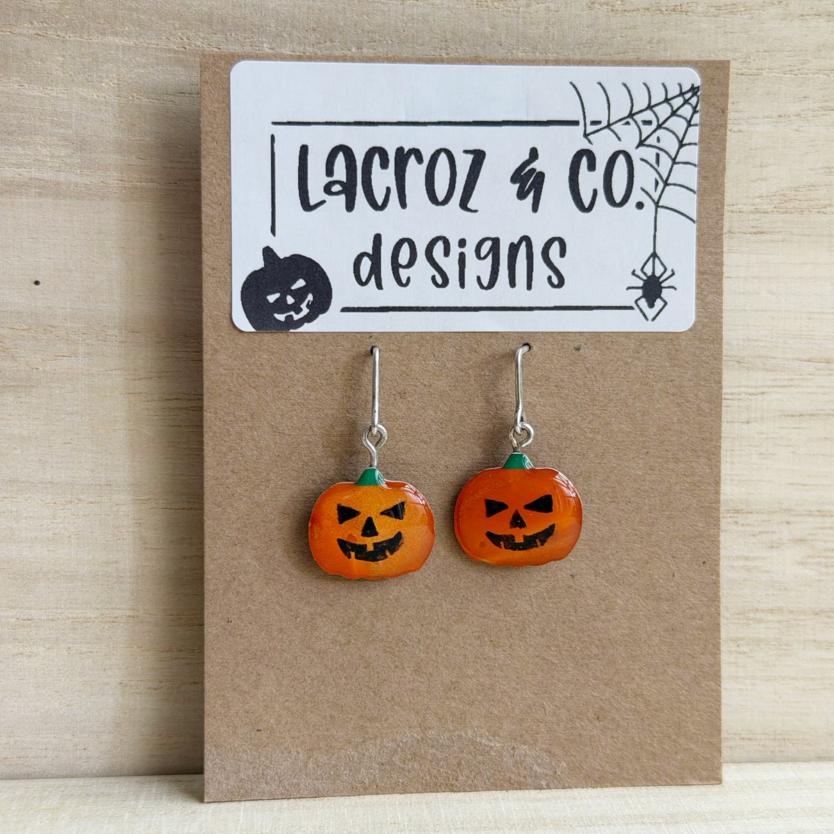 Halloween | Pumpkin Earrings (silver)
