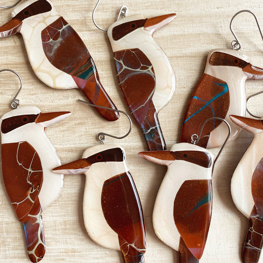 Lacroz Creations Earrings Kookaburra Earrings | grand size