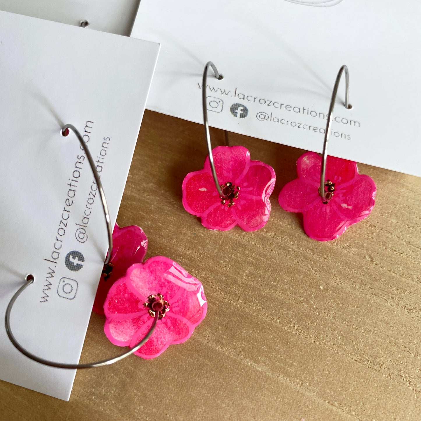 Floral Blooms | Hoop Earrings - Mini