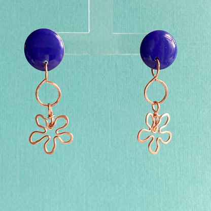 Copper Flowers | Blue