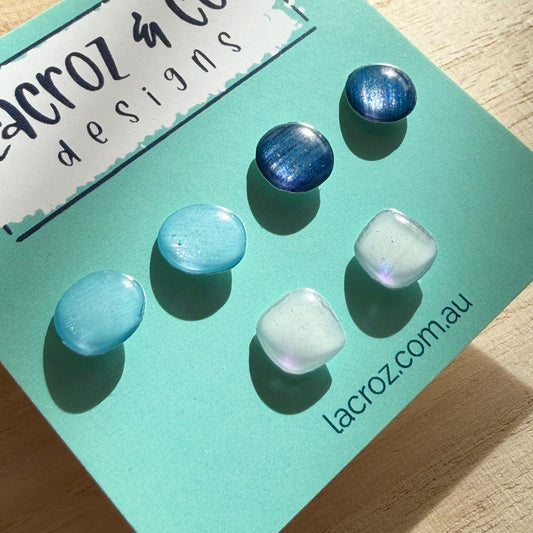 Stud Earring Sets | Blue