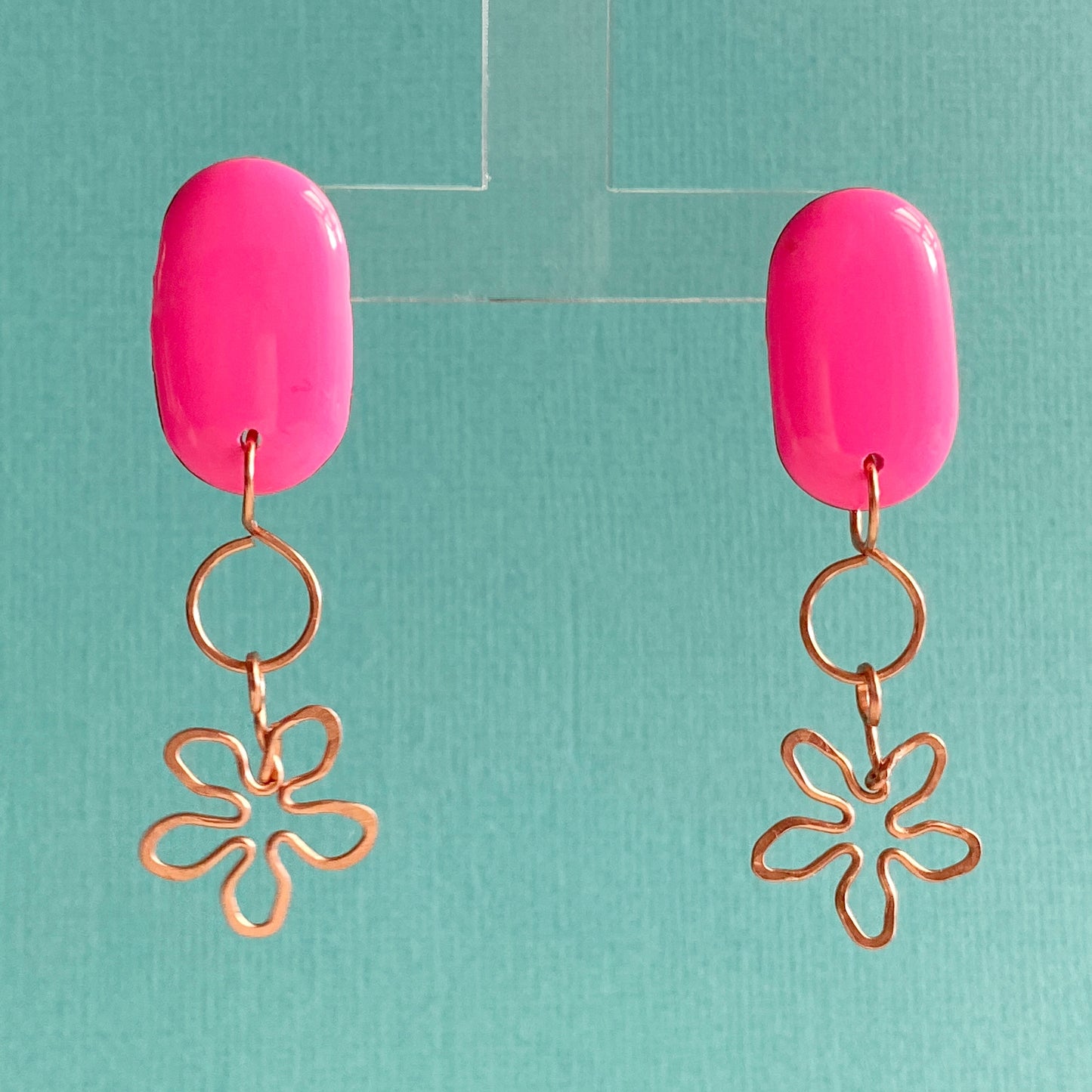Copper Flowers | Bright Pink