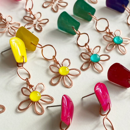 Copper Flowers | Yellow