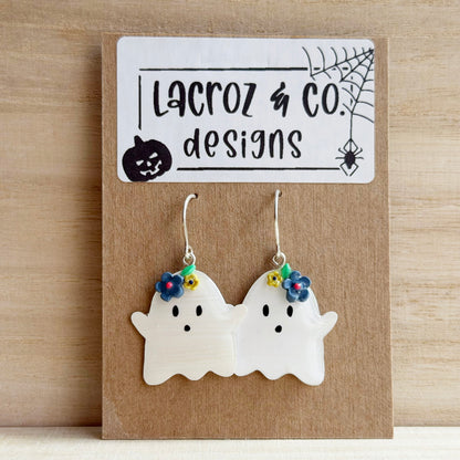 Halloween | Floral Ghosts (silver)