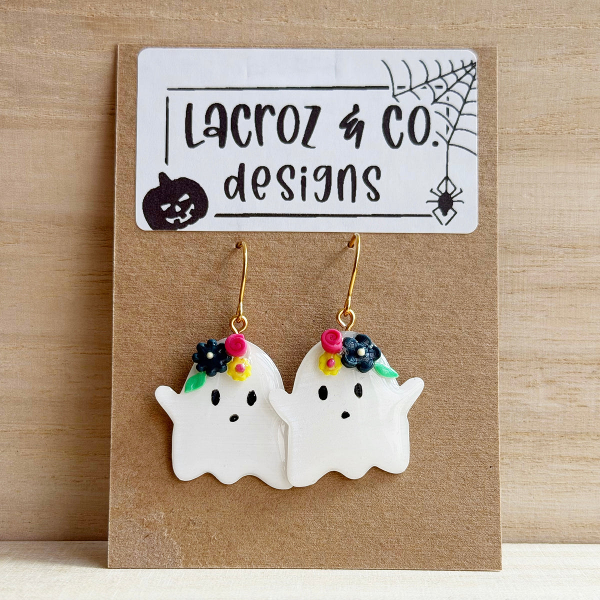 Halloween | Floral Ghosts (gold)
