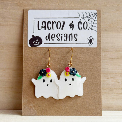 Halloween | Floral Ghosts (gold)
