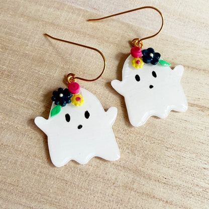 Halloween | Floral Ghosts (gold)