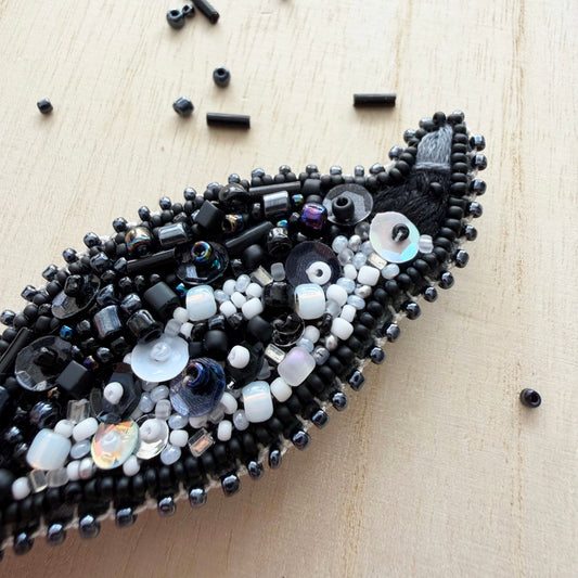 Magpie | Beaded Brooch