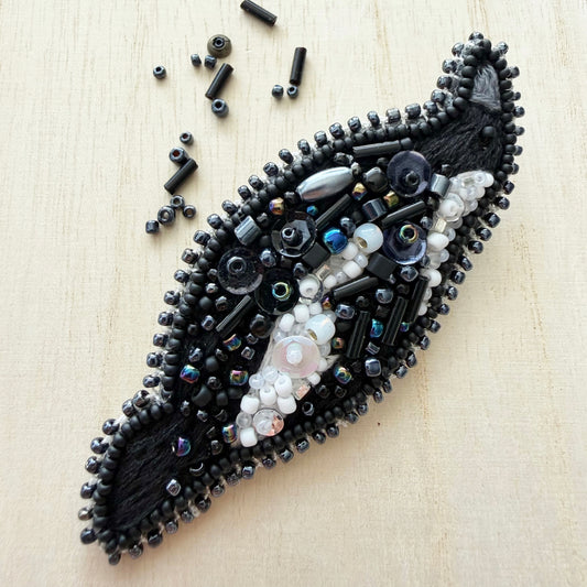 Magpie | Beaded Brooch