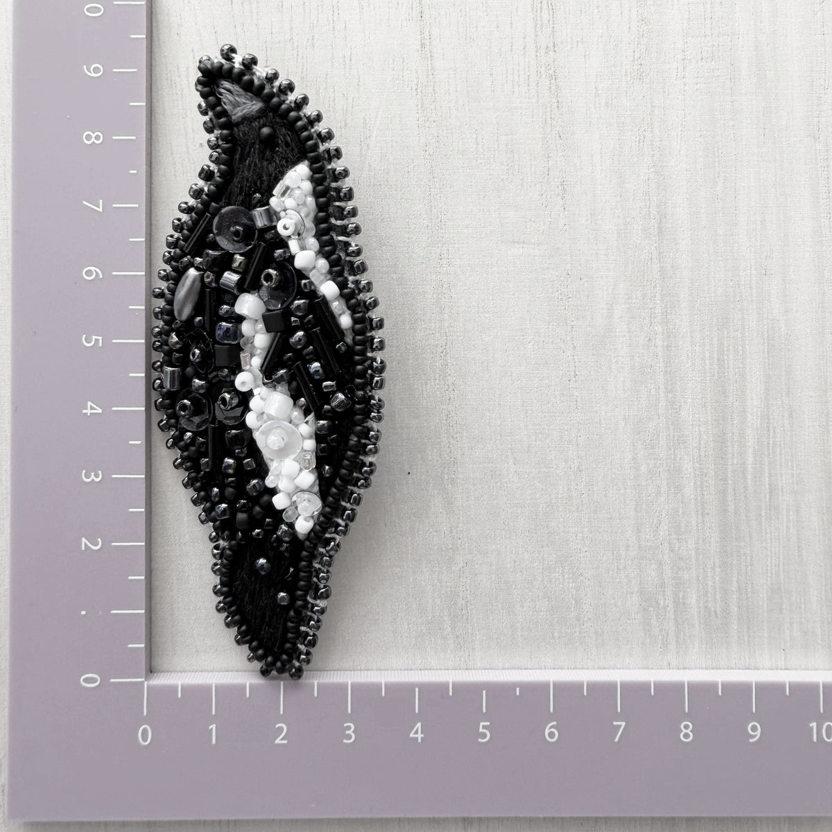 Magpie | Beaded Brooch