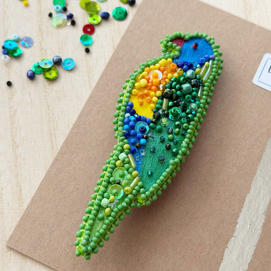 Rainbow Lorikeet | Beaded Brooch