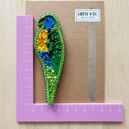 Rainbow Lorikeet | Beaded Brooch