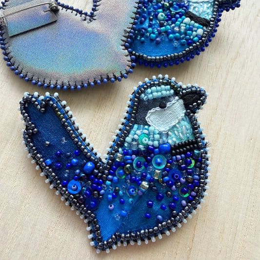 Splendid Fairy Wren | Beaded Brooch