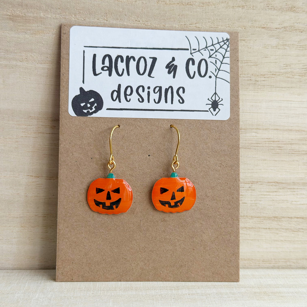 Halloween | Pumpkin Earrings (gold)