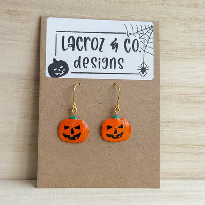Halloween | Pumpkin Earrings (gold)