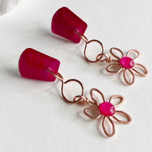 Copper Flowers | Pink