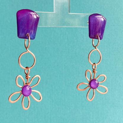 Copper Flowers | Purple