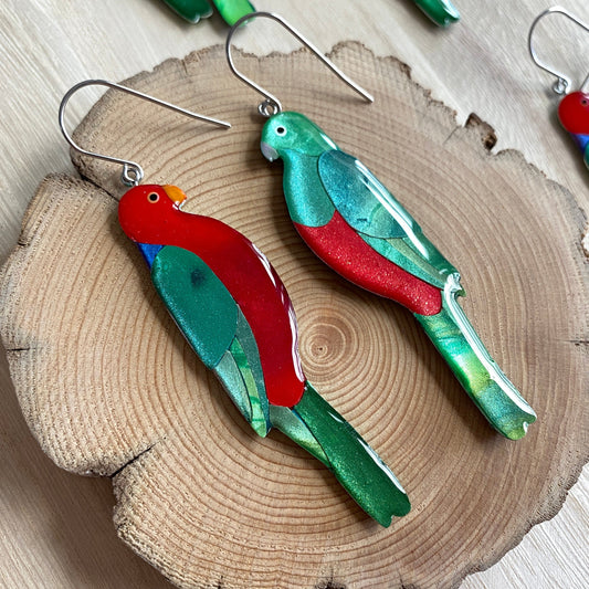 Lacroz Creations Earrings Australian King Parrot Earrings