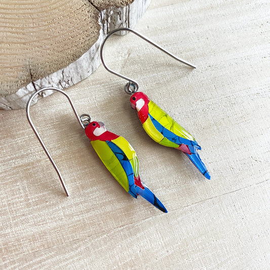 Lacroz Creations Earrings Mini | Eastern Rosella Earrings