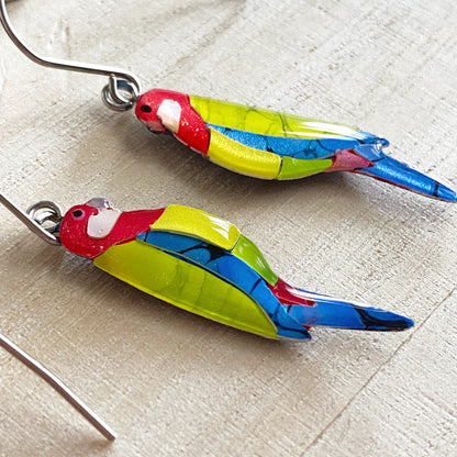 Lacroz Creations Earrings Mini | Eastern Rosella Earrings