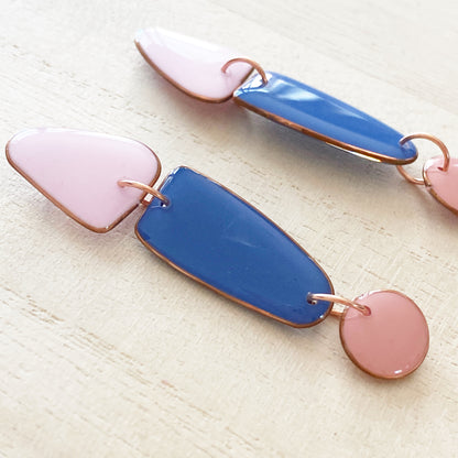 Amalfi | Pink & Blue Earrings
