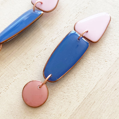 Amalfi | Pink & Blue Earrings