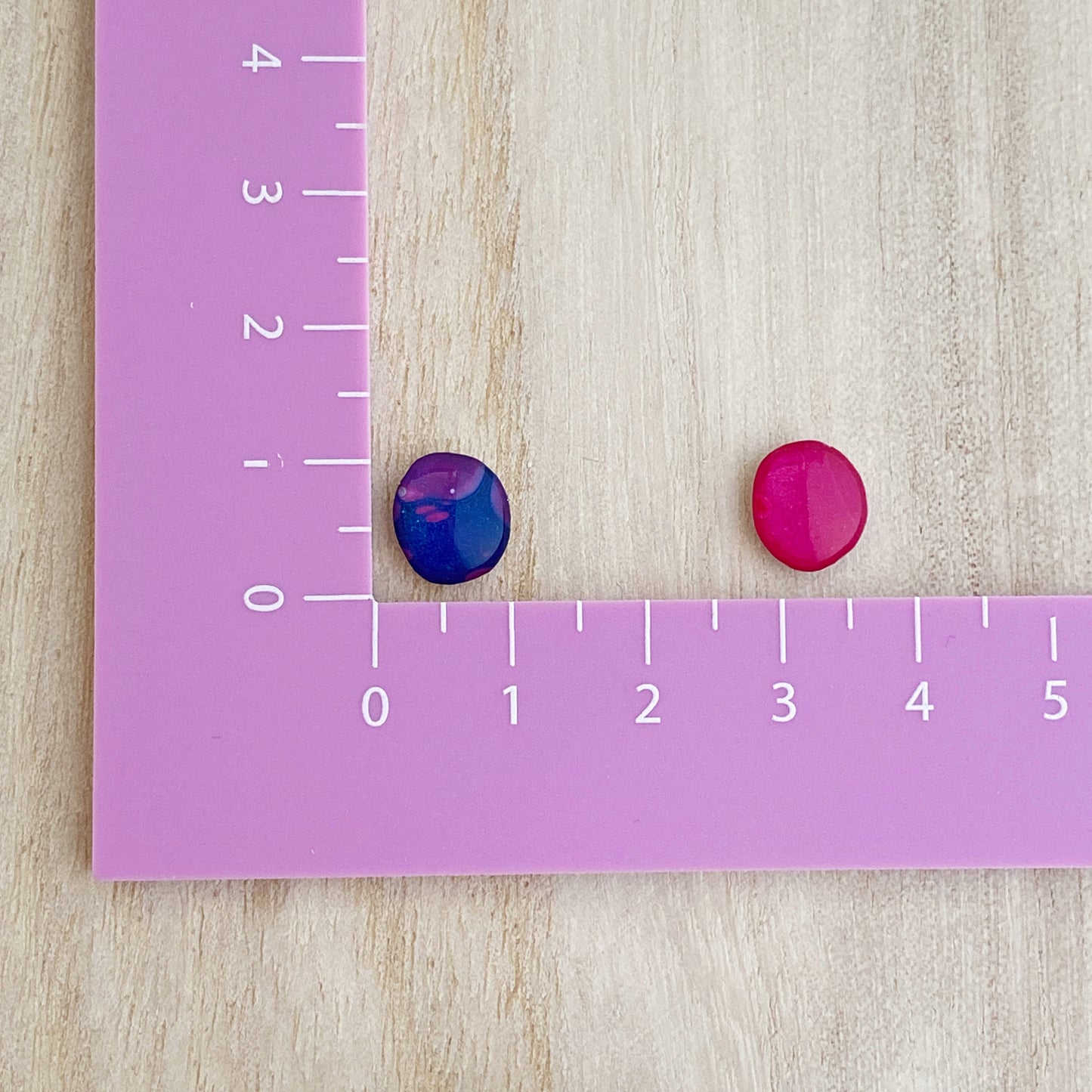 Mini Stud Earrings | Set of 2 | Pink Purple